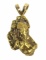 22kt Gold Natural Gold Nugget Pendant