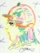 Peter Max (b.1937) Colored Marker Drawing