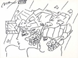 Peter Max (b.1937) Felt Tip Marker Drawing