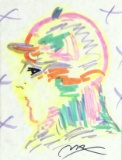 Peter Max (b.1937) Colored Marker Drawing