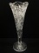 Antique American Brilliant Cut Glass Trumpet Vase