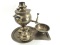 Vintage Russian Brass Samovar Tula Set