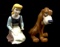 Disney Cinderella & Bruno Porcelain Figurines