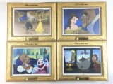 (4) Walt Disney Beauty & The Beast Art Prints