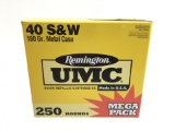 (250) Remington Umc 40 S&w 180 Gr. Ammunition