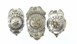 (3) Vintage Fire Department Badges