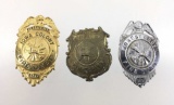 (3) Vintage Fire Department Badges