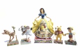 (5) Jim Shore Walt Disney Showcase Figurines