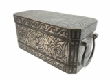 Antique Silver Inlaid Bronze Betel Nut Box