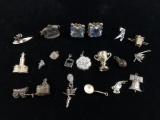 Sterling & Silver Charms & Earrings