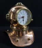 Copper & Brass Divers Helmet Quartz Clock