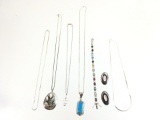Sterling & Silver Pendants, Necklaces, & Earrings