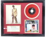 Elvis Presley Framed Blue Christmas Vinyl Record