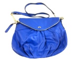 Juicy Couture Blue Leather Shoulder Bag