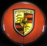 Porsche Illuminated Advertisement Clock