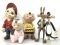 (5 Pc) Vintage Charlie Brown Ceramic Figures