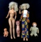 (5pc) Vintage Vinyl Dolls, Hard Plastic