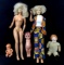 (5pc) Vintage Vinyl Dolls, Hard Plastic