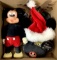 Vintage Mickey Doll, Christmas Walt Disney Hats