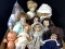 (10pc) Vintage Vinyl, Porcelain Dolls