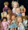 (12pc) Vintage Vinyl & Porcelain Dolls