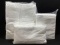 (3 Pc) New Luxor White Bath Towels & Mats
