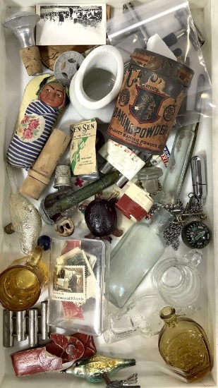 Assorted Vintage Pieces, Advertising Cans, Bottles