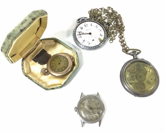 Vintage Assorted Pocket Watches, Hampden