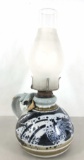 Vintage Stoneware Pottery Oil Lamp