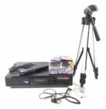 Sony Minidisc Deck, Walkman, Tripod, Blank Discs