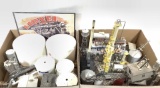 Vintage Ho Scale Model Buildings, Tin Lionel Sign