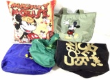 (4pc) Walt Disney Mickey Mouse Bags & Pillow