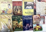 Vintage Walt Disney Snow White Books, Sheet Music