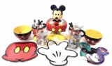 Walt Disney Mickey Mouse Plates, Bowls, Cups