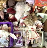 Assorted Vintage Porcelain Dolls