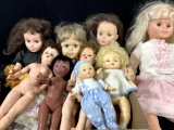 (9pc) Vintage Vinyl & Hard Plastic Dolls