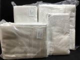 (4 Pc) Luxor New White Bath Towels & Wash Cloths