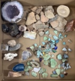 Assorted Rock Minerals, Turquoise, Amethyst