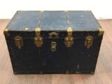 Antique Staco Trunk With Nailhead Trim