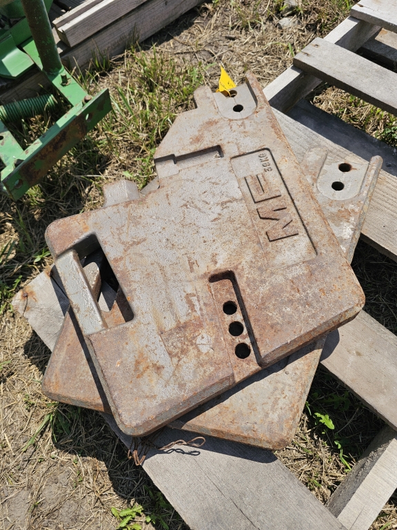 Lot of (2) Massey Ferguson Suitcase Weights