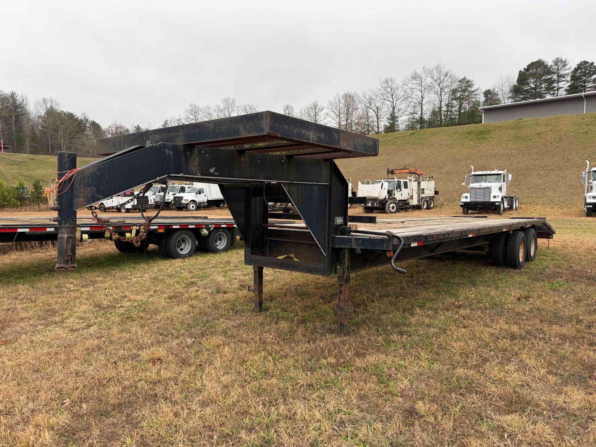 1999 Pro-Trak Trailers PTGN30DT Flatbed Gooseneck Trailer, VIN # 5BNDG302XXC001599