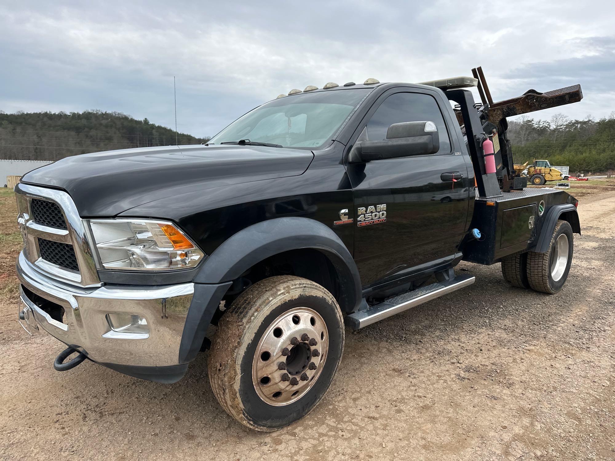 2016 Ram 4500 Wrecker/Snatch Truck, VIN # 3C7WRKAL4GG243467
