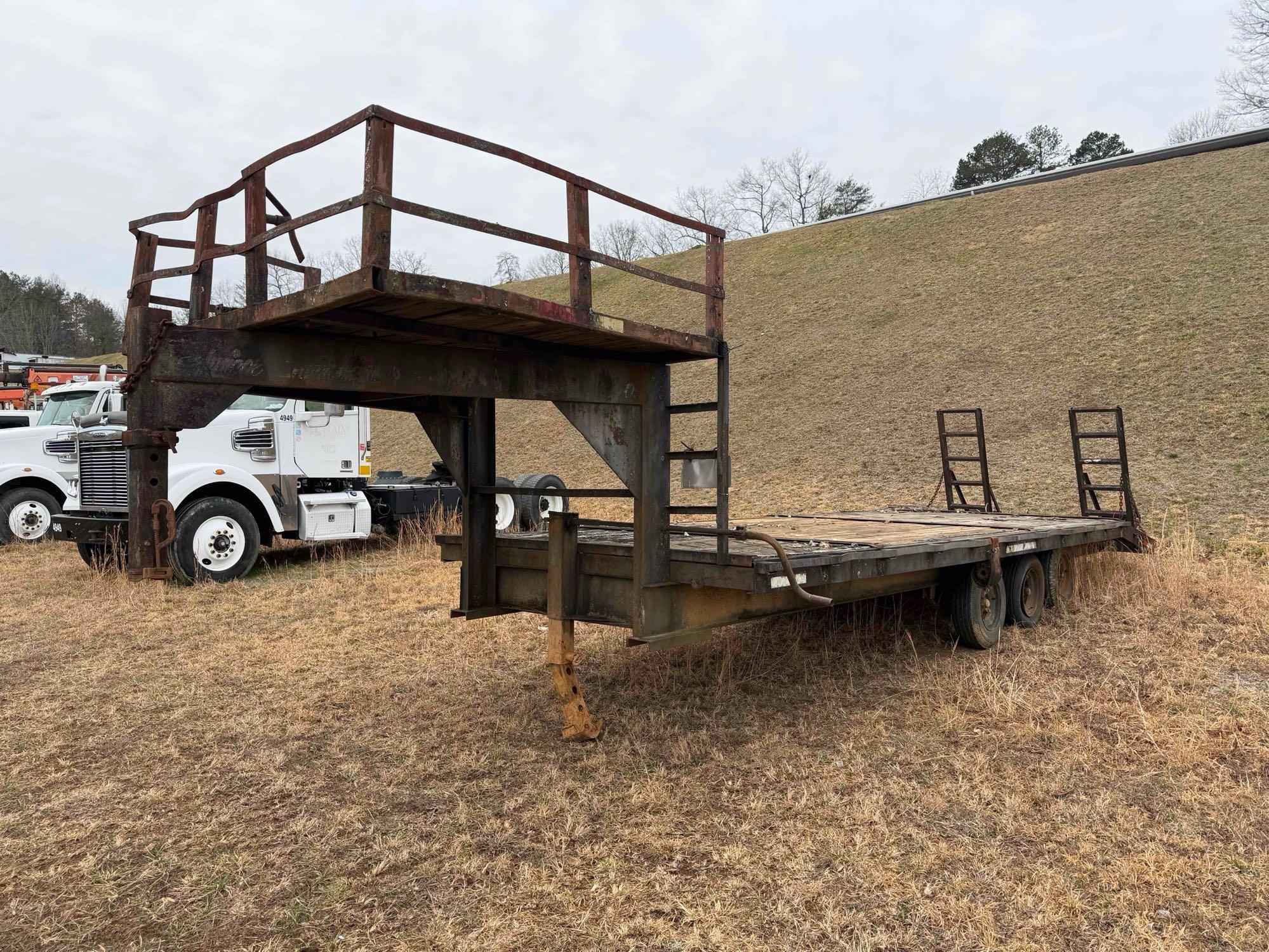 24ft Flatbed Gooseneck Trailer