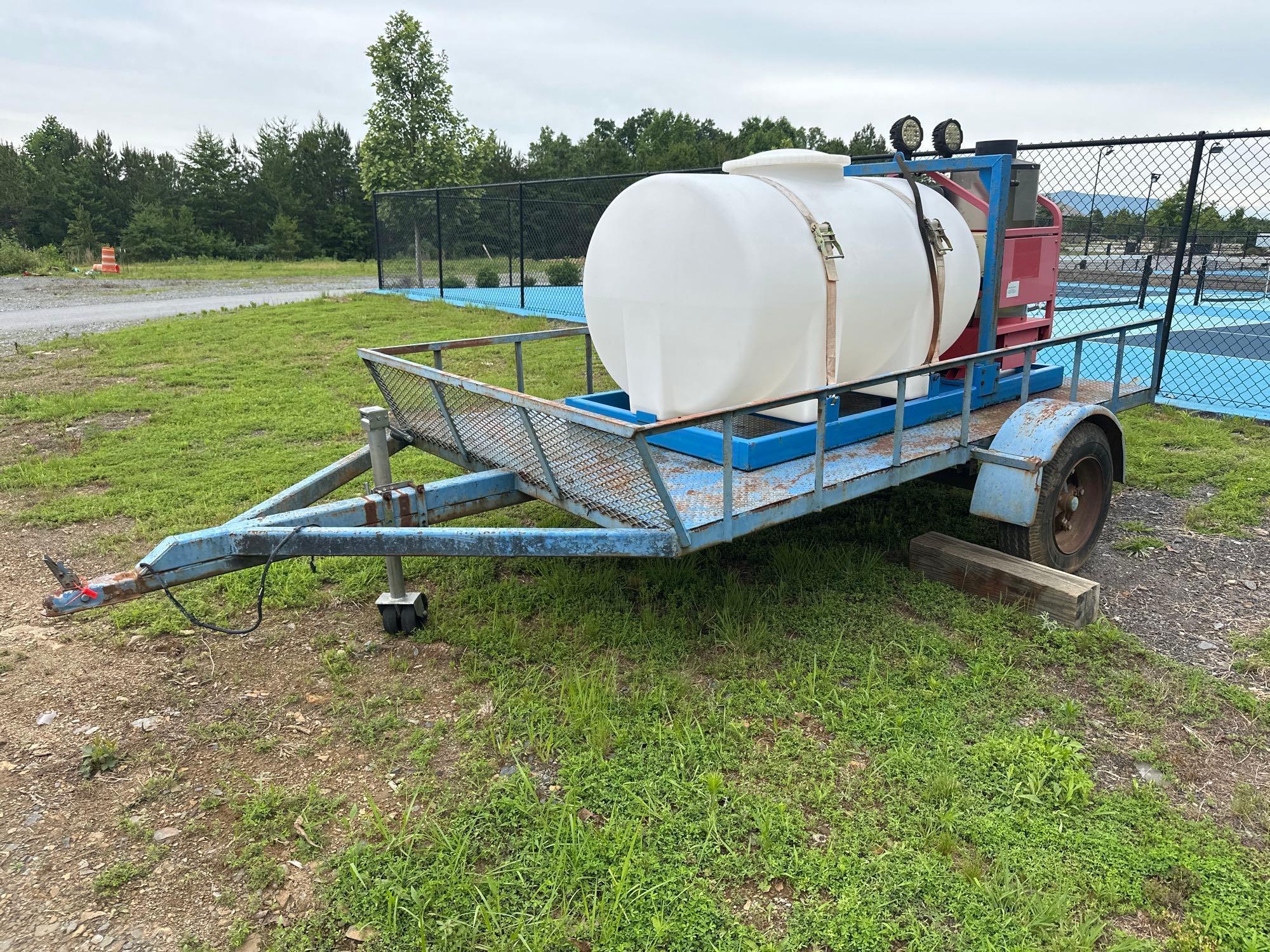 10ft x 7ft Trailer with Pressure Washer and Water Tank