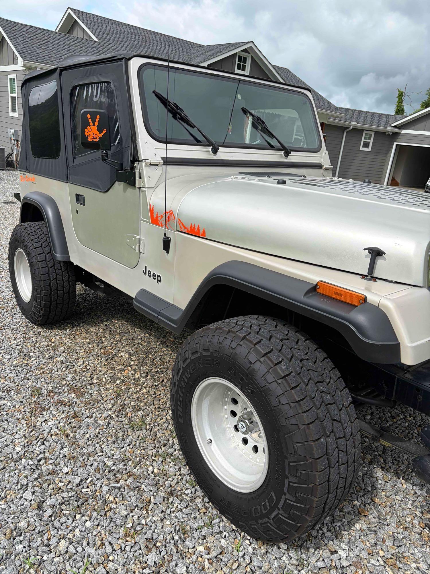 1995 Jeep Wrangler Multipurpose Vehicle (MPV), VIN # 1J4FY19P2SP287483