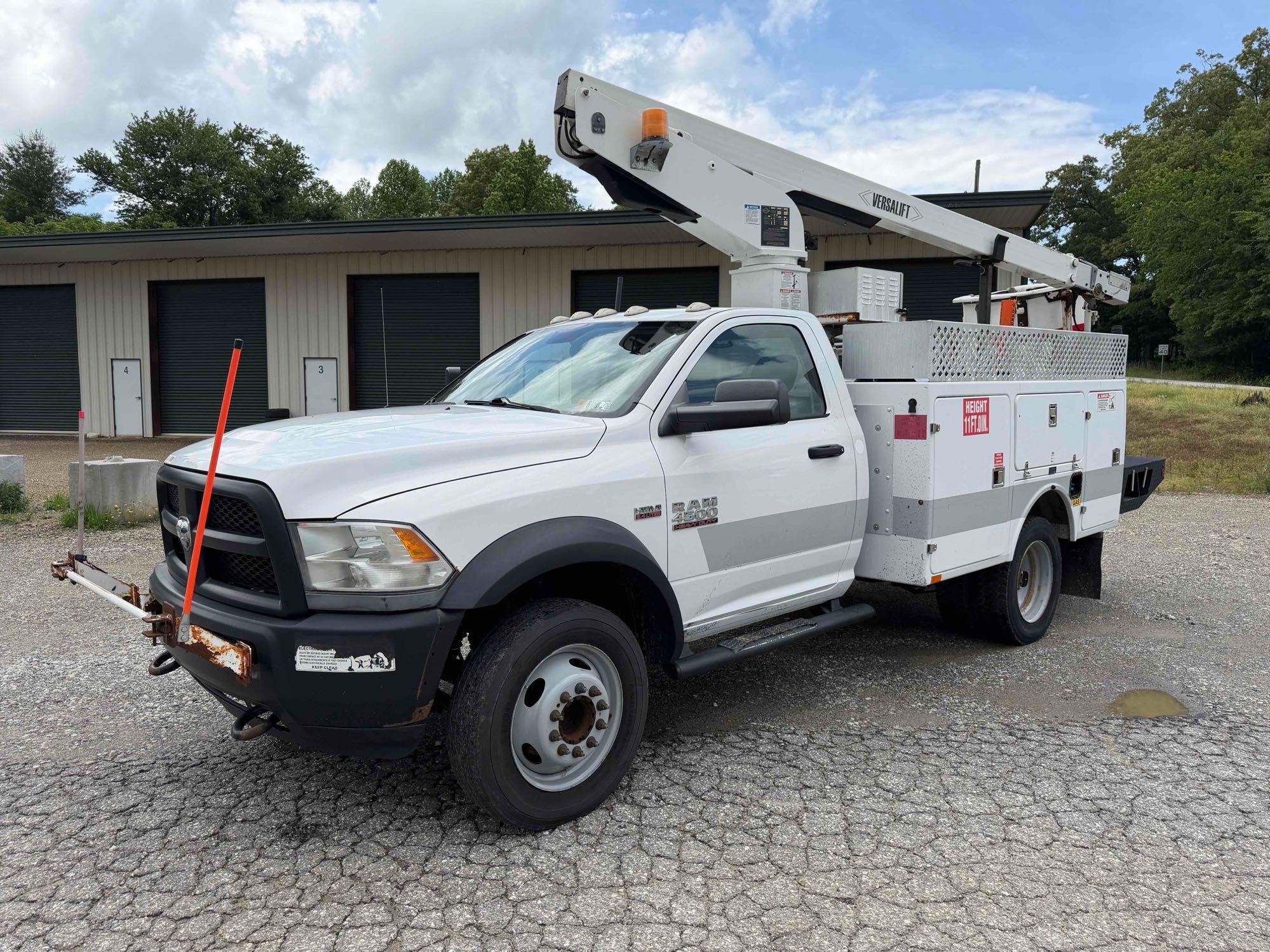 2014 Ram 4500 Bucket Truck, VIN # 3C7WRKAJ2EG244855