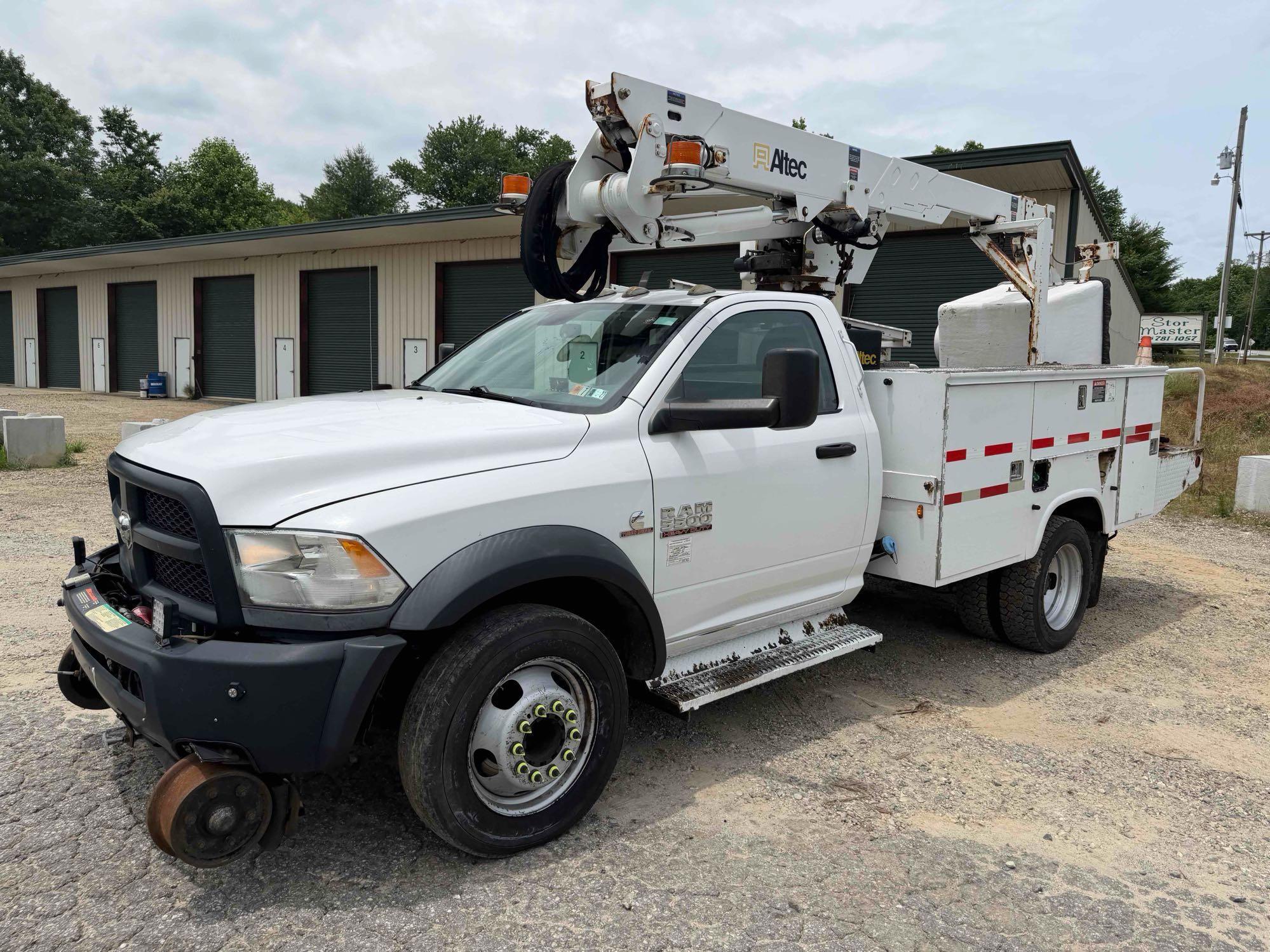 2014 Ram 5500 4x4 Bucket Truck, VIN # 3C7WRNAL9EG244807