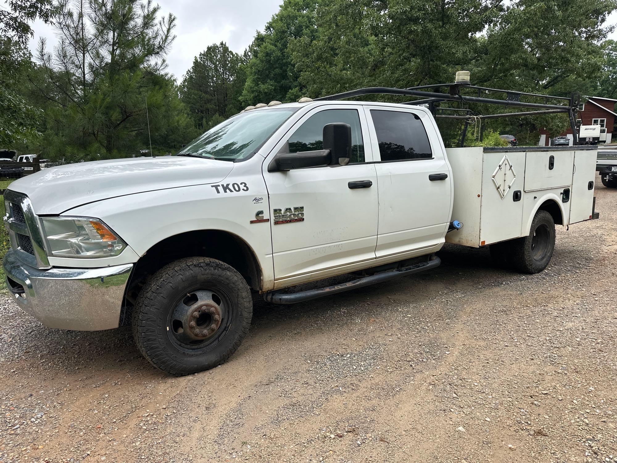 2014 Ram 3500 Service Truck, VIN # 3C7WRTCL9EG318079