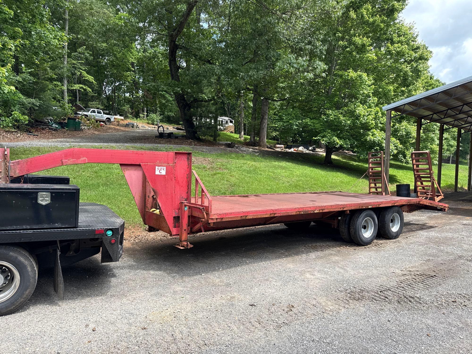 25ft Super C Dual Tandem Goose Neck Trailer