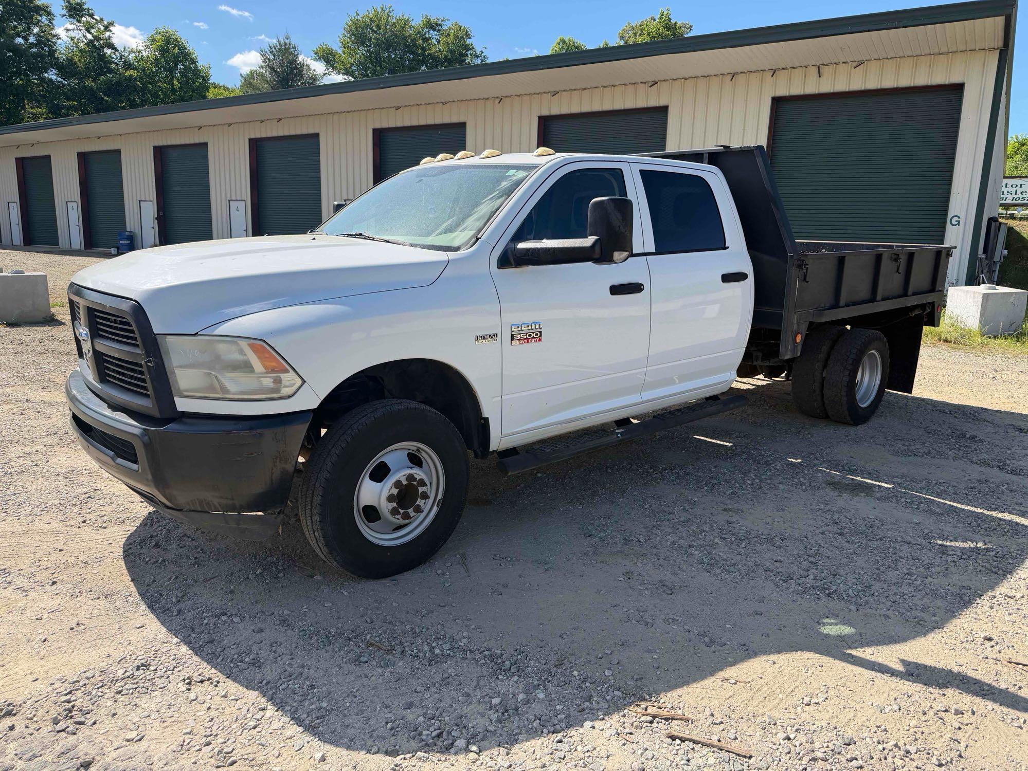 2012 Ram 3500 Flatbed Truck, VIN # 3C7WDSCT4CG245614